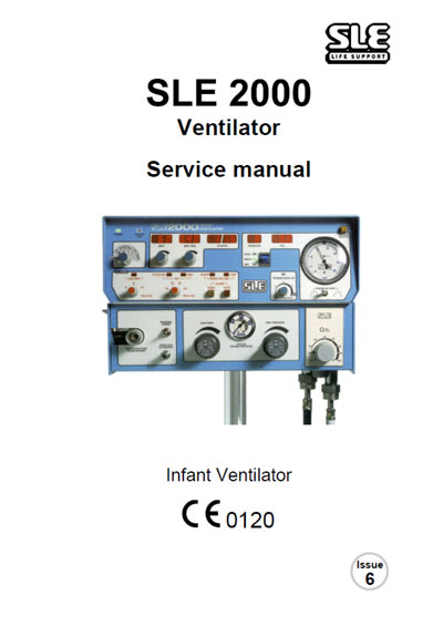 Сервисная инструкция, Service manual на ИВЛ-Анестезия SLE 2000