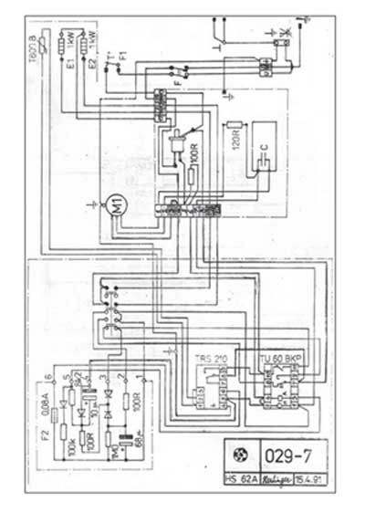 Схема электрическая Electric scheme (circuit) на Стерилизатор воздушный HS-62A [Chirana]