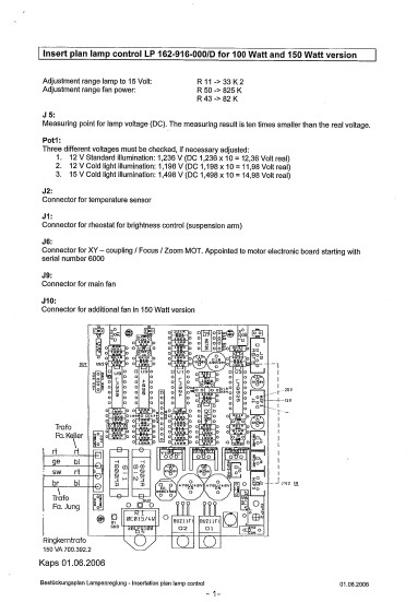 Схема электрическая Electric scheme (circuit) на LP-162 Lamp Control [Karl Kaps] [---]