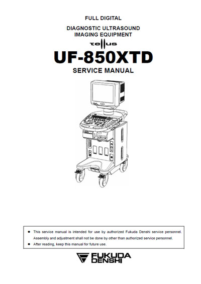 Сервисная инструкция, Service manual на Диагностика-УЗИ UF-850XTD