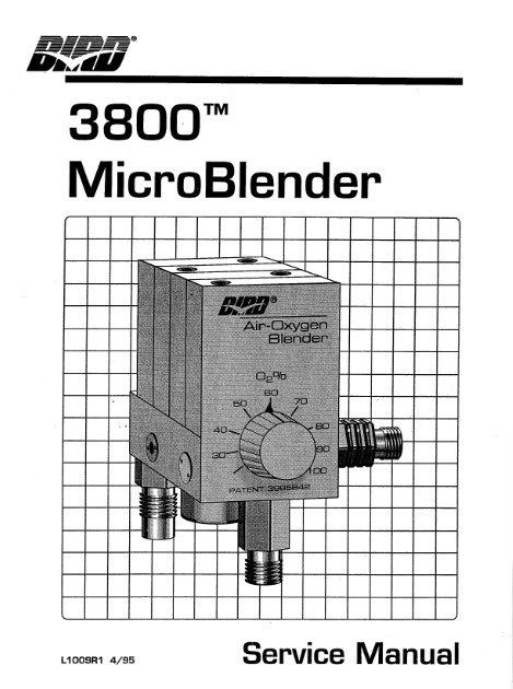 Сервисная инструкция Service manual на 3800 Microblender [Bird] [---]