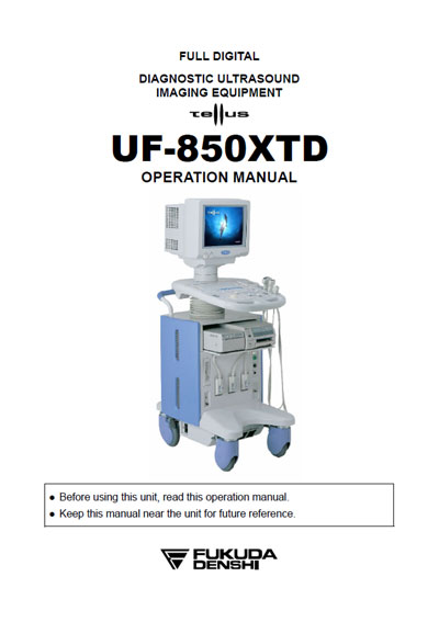 Инструкция по эксплуатации, Operation (Instruction) manual на Диагностика-УЗИ UF-850XTD