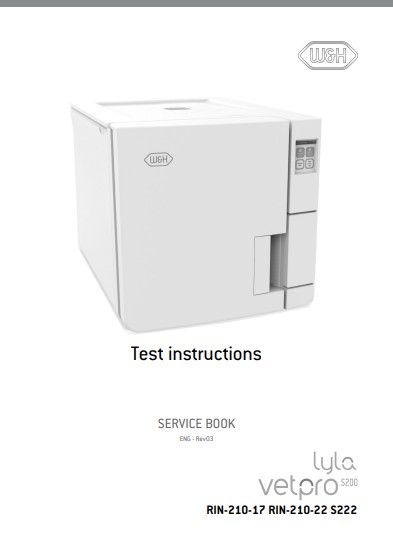 Инструкция по наладке Adjustment Instruction на Lyla WetPro S200 (Test instructions) [W&H]