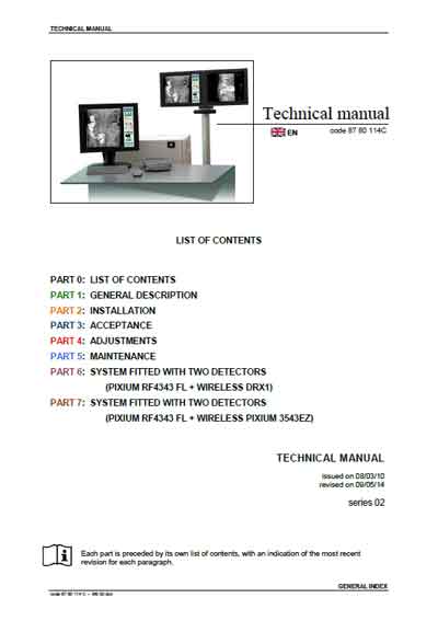 Техническая документация, Technical Documentation/Manual на Рентген Apollo DRF (Pixium RF4343)