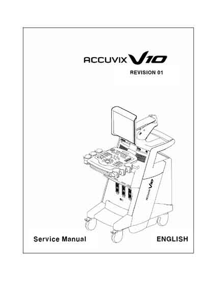 Сервисная инструкция, Service manual на Диагностика-УЗИ Accuvix V10