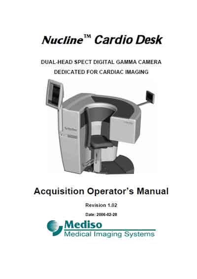 Инструкция оператора, Operator manual на Томограф Nucline Cardio Desk