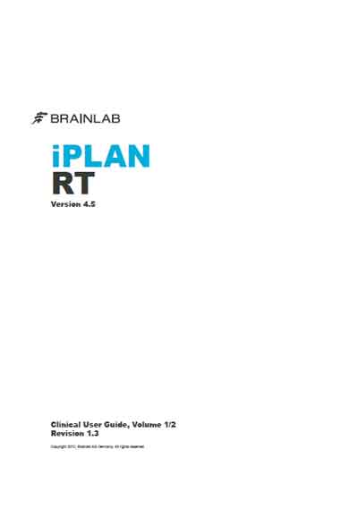 Руководство пользователя Users guide на Iplan RT ver.4.5 (Brainlab) [---]