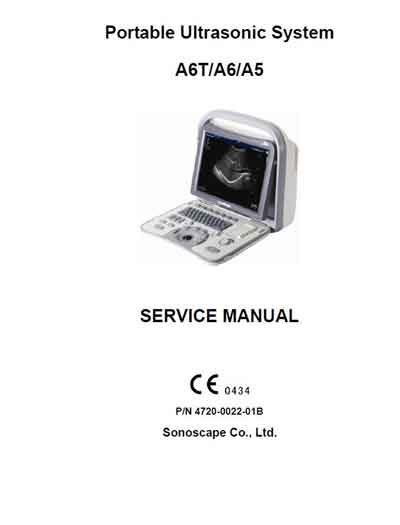 Сервисная инструкция, Service manual на Диагностика-УЗИ A6T/A6/A5