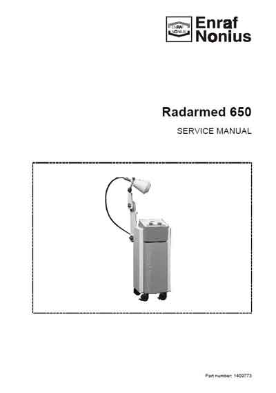 Сервисная инструкция Service manual на Radarmed 650 (Enraf Nonius) [---]