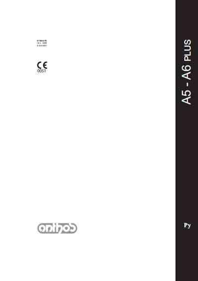 Инструкция по эксплуатации Operation (Instruction) manual на A5/A6 PLUS (Anthos) [---]