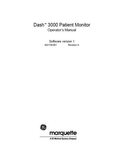 Инструкция по эксплуатации, Operation (Instruction) manual на Мониторы Dash 3000