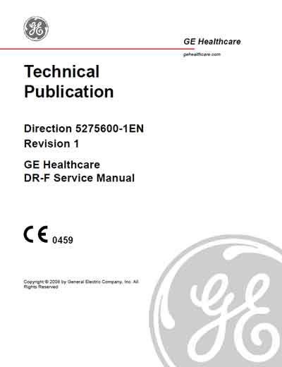 Сервисная инструкция, Service manual на Рентген DR-F