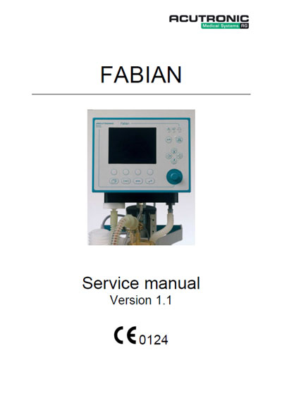 Сервисная инструкция, Service manual на ИВЛ-Анестезия Fabian Ver. 1.1