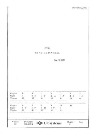 Сервисная инструкция, Service manual на Анализаторы FP-901