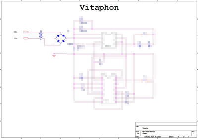 Схема электрическая Electric scheme (circuit) на Vitaphon [---]