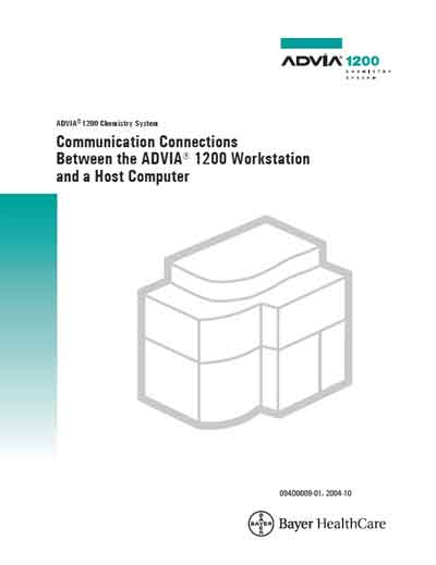 Техническая документация Technical Documentation/Manual на Advia 1200 - Communication & Host Computer [Bayer]