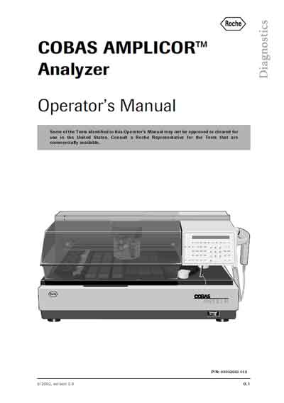Инструкция по экспл. и обслуживанию, Operating and Service Documentation на Анализаторы Cobas Amplicor