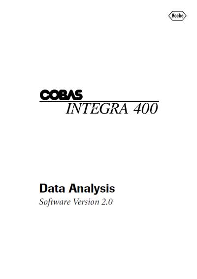 Методические материалы, Methodical materials на Анализаторы Cobas Integra 400 Plus - Data Analysis Software v. 2.0