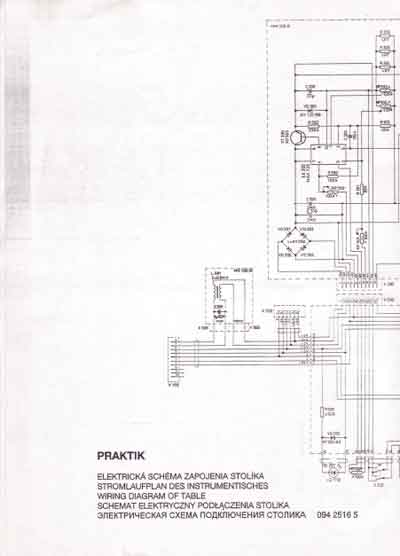 Схема электрическая, Electric scheme (circuit) на Стоматология Praktik A, B, C1