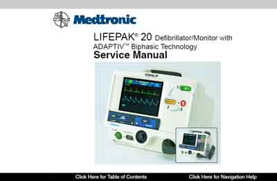 Сервисная инструкция Service manual на Дефибриллятор-монитор Lifepak 20 [Medtronic]