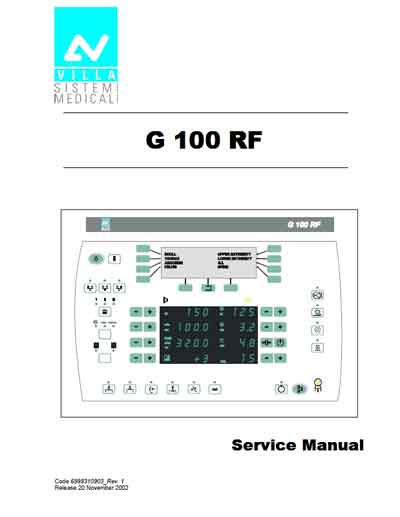Сервисная инструкция Service manual на G 100 RF [Villa]
