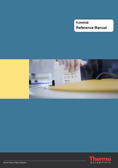 Справочные материалы, Reference manual на Анализаторы Konelab (DPC T Series)