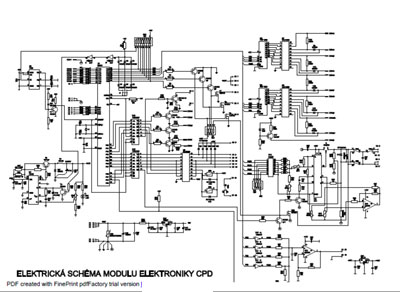 Схема электрическая Electric scheme (circuit) на Diplomat DE-100 CPD & Modul F4249 [Chirana]