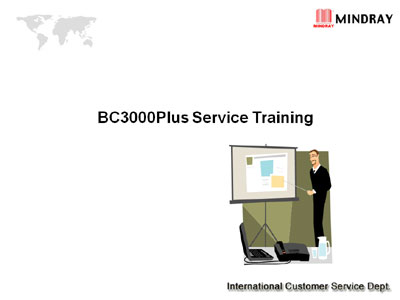 Инструкция по подготовке, Training Manual на Анализаторы BC-3000 Plus - Service Training