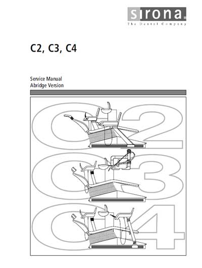 Сервисная инструкция Service manual на C2, C3, C4 [Sirona]