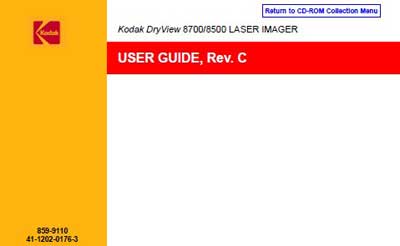 Руководство пользователя Users guide на Dryview 8500, 8700 [Kodak]