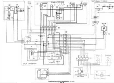 Схема электрическая, Electric scheme (circuit) на Стоматология УС-30-01