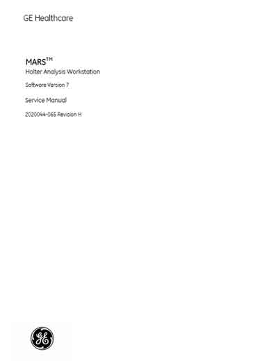 Сервисная инструкция, Service manual на Диагностика Система холтеровского мониторирования Mars