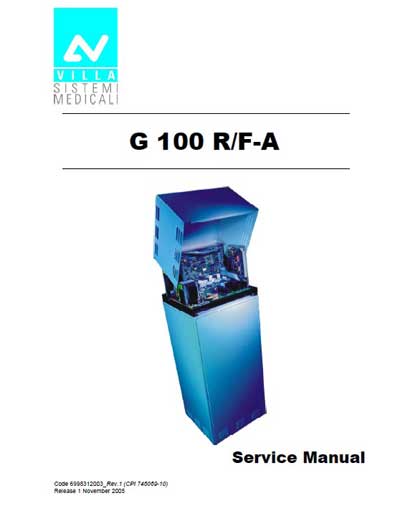 Сервисная инструкция, Service manual на Рентген-Генератор G 100 RF-A
