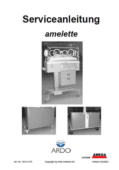 Сервисная инструкция, Service manual на Инкубатор Amelette