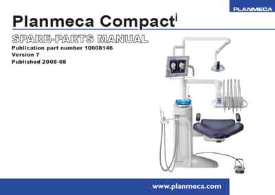 Каталог (элементов, запчастей и пр.) Catalogue, Spare Parts list на Compact i (Spare-parts manual Version7) [Planmeca]