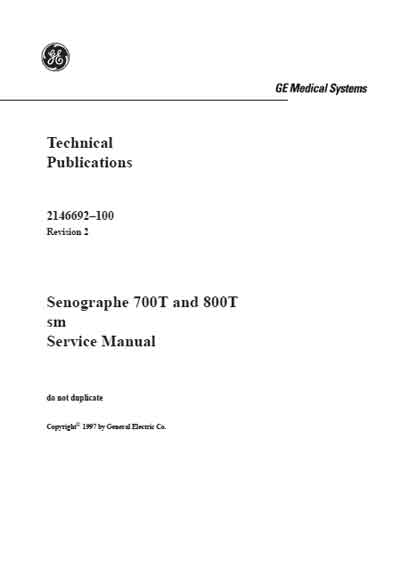 Сервисная инструкция, Service manual на Рентген Маммограф Senographe 700T and 800T Revision 2