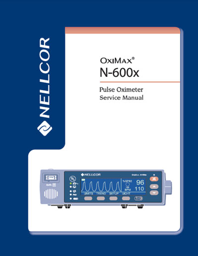 Сервисная инструкция Service manual на Пульсоксиметр OxiMax N-600x [Nellcor Puritan Bennett]