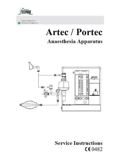 Сервисная инструкция, Service manual на ИВЛ-Анестезия Artec/Portec