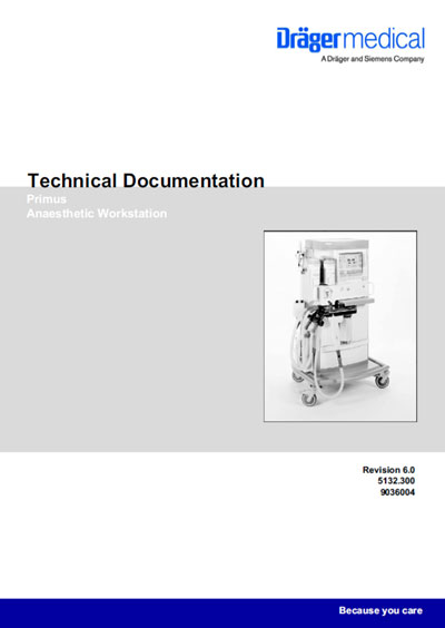 Техническая документация, Technical Documentation/Manual на ИВЛ-Анестезия Primus Rev:6.0