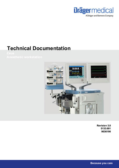 Техническая документация, Technical Documentation/Manual на ИВЛ-Анестезия Zeus Rev. 3