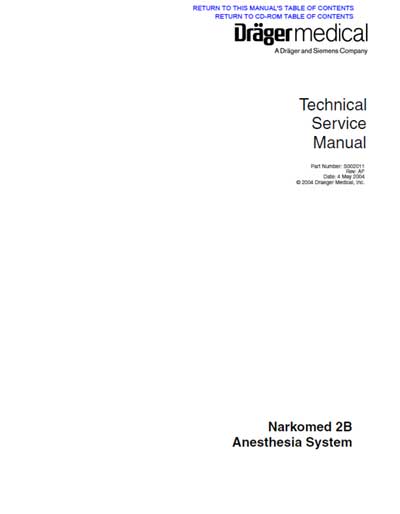 Сервисная инструкция, Service manual на ИВЛ-Анестезия Narkomed 2B Rev:AF