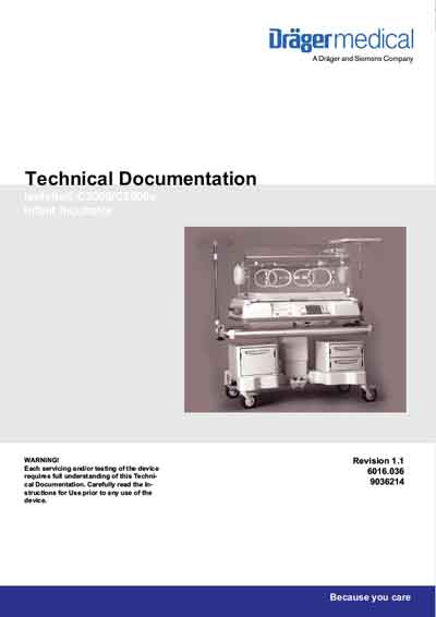 Техническая документация, Technical Documentation/Manual на Инкубатор Isolette C2000 и C2000e