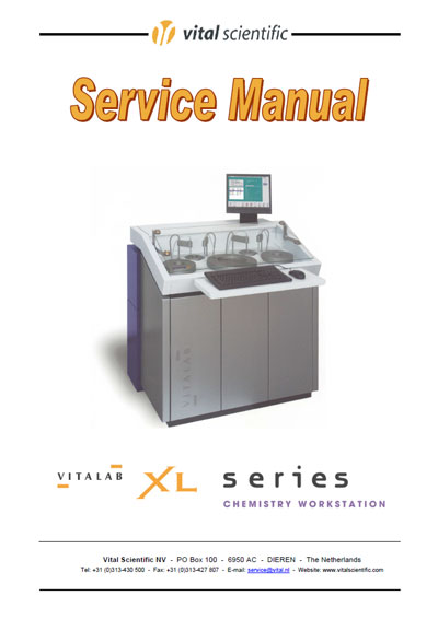Сервисная инструкция, Service manual на Анализаторы Vitalab XL-series