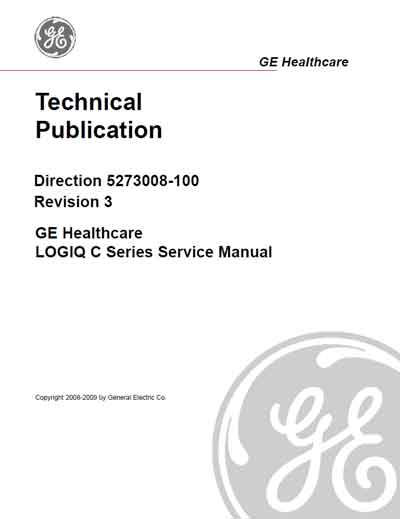 Сервисная инструкция Service manual на Logiq C Series Rev. 3 [General Electric]