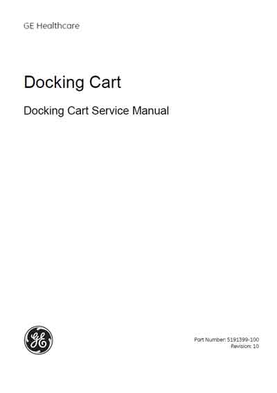 Сервисная инструкция Service manual на Ultrasound Docking Cart [General Electric]