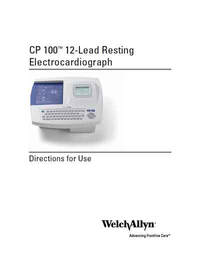Инструкция пользователя, User manual на Диагностика-ЭКГ CP 100