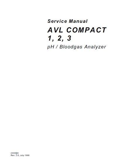 Сервисная инструкция Service manual на Compact 1,2,3 [AVL]