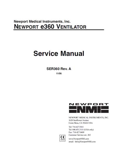 Сервисная инструкция Service manual на e360 (SER360 Rev. A) [Newport]