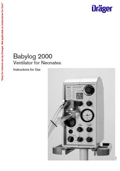 Инструкция пользователя, User manual на ИВЛ-Анестезия Babylog 2000