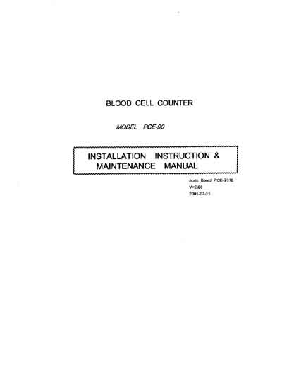 Инструкция по монтажу и обслуживанию Installation and Maintenance Guide на PCE-90 [Erma]
